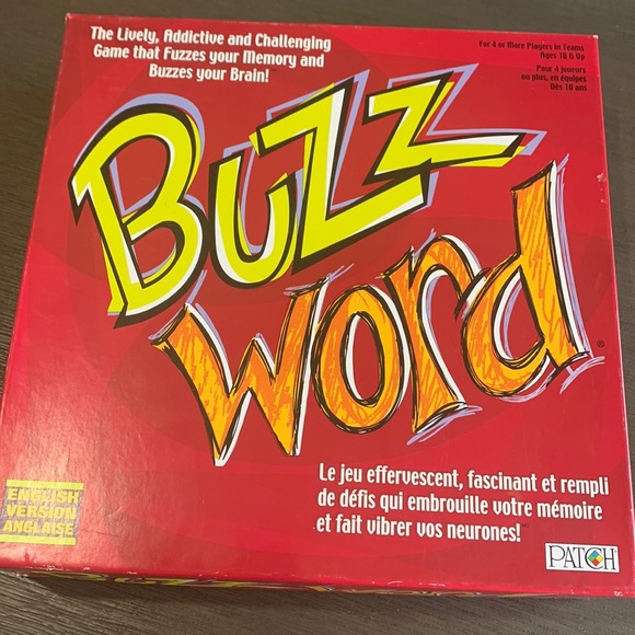 2003 Buzz Word Game Brand Opened Box